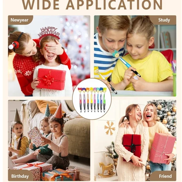 Stylus Tip Ballpoint Pen W Mop Head Screen Cleaner NEW Choose 1 - Picture 5 of 6